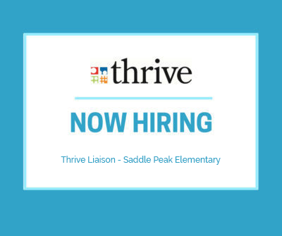 Thrive is Hiring: Thrive Liaison – Saddle Peak (Belgrade)