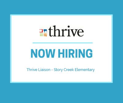 Thrive is Hiring: Thrive Liaison – Story Creek